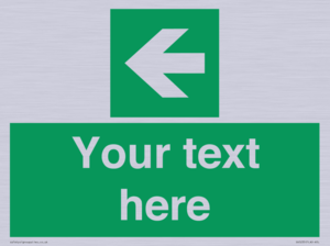 Custom Arrow Left Sign